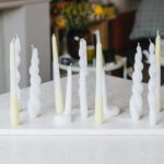 DIY Kamindeko: gedrehte Kerzen in verschiednen Farben und Formen