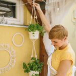 DIY Makramee: Blumenampel