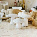 Pappmaché Pilze aus Toilettenpapier