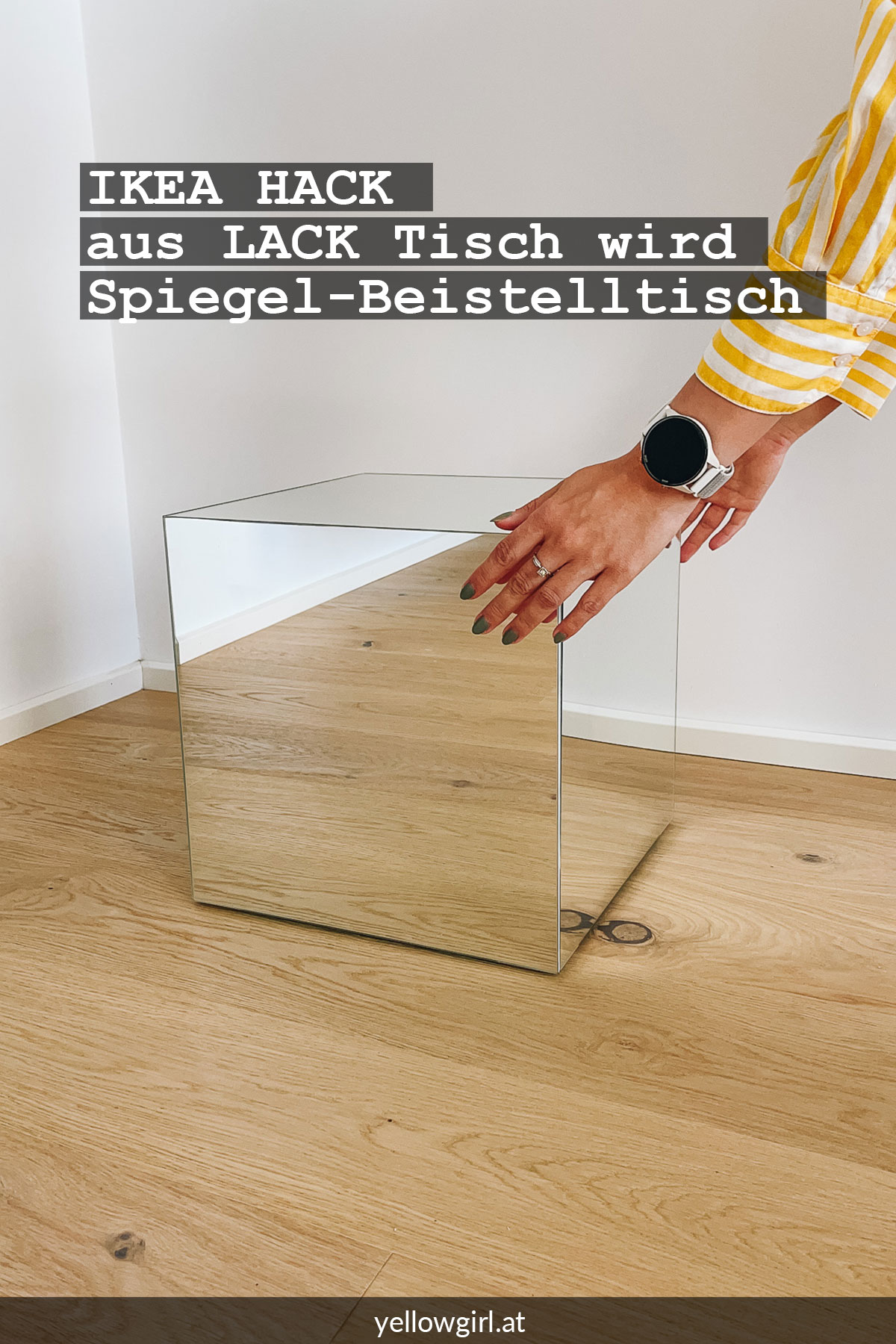 Ikea Hack: DIY-Spiegeltisch aus dem Ikea LACK Tisch – Einfache ...